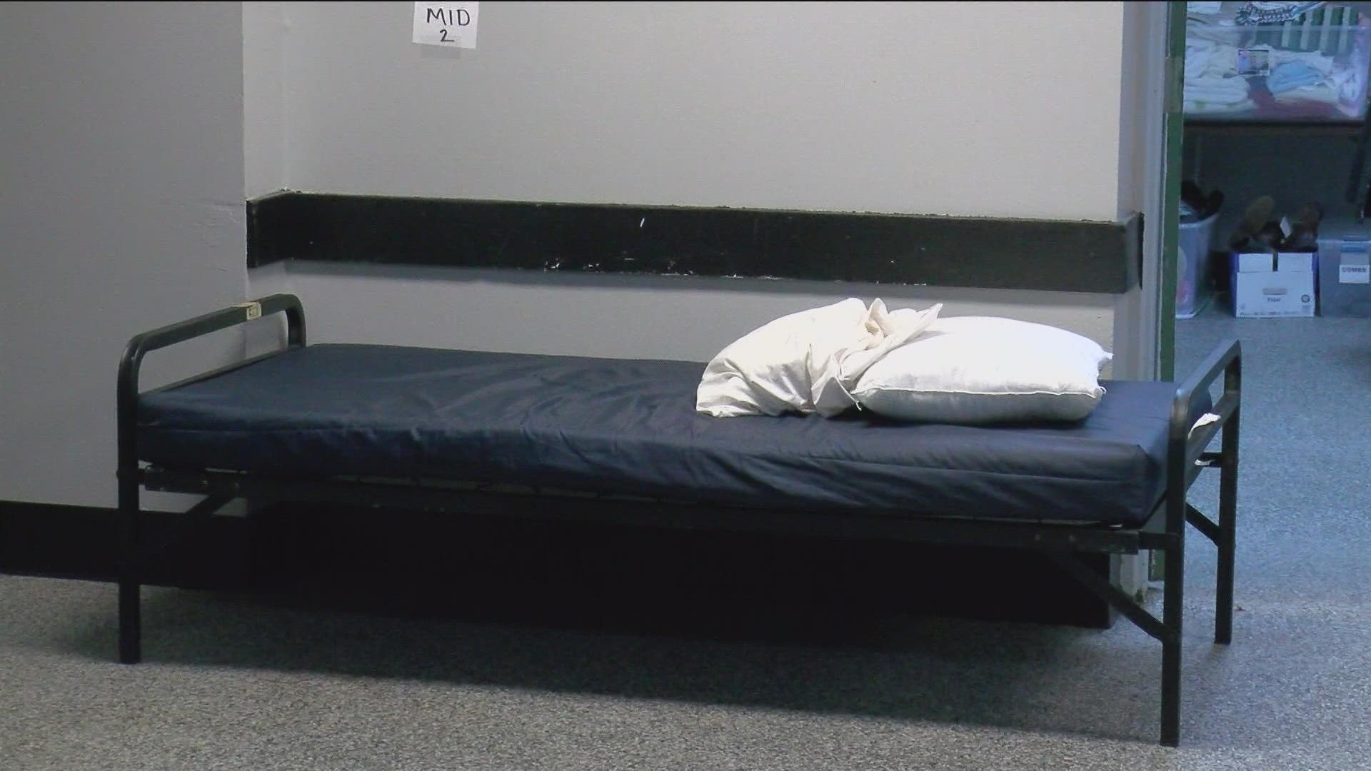 The shelter's 35-bed facility is expanding to accommodate over 70 beds for those in need during the upcoming winter storm.