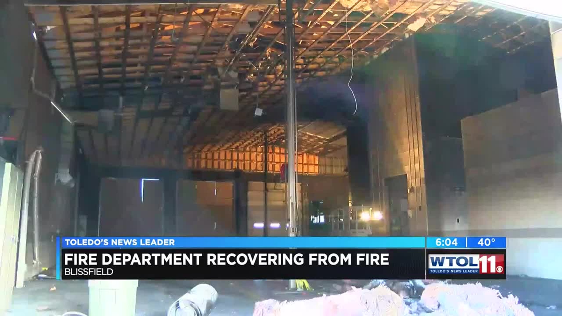 Blissfield Fire Department recovering from fire at station