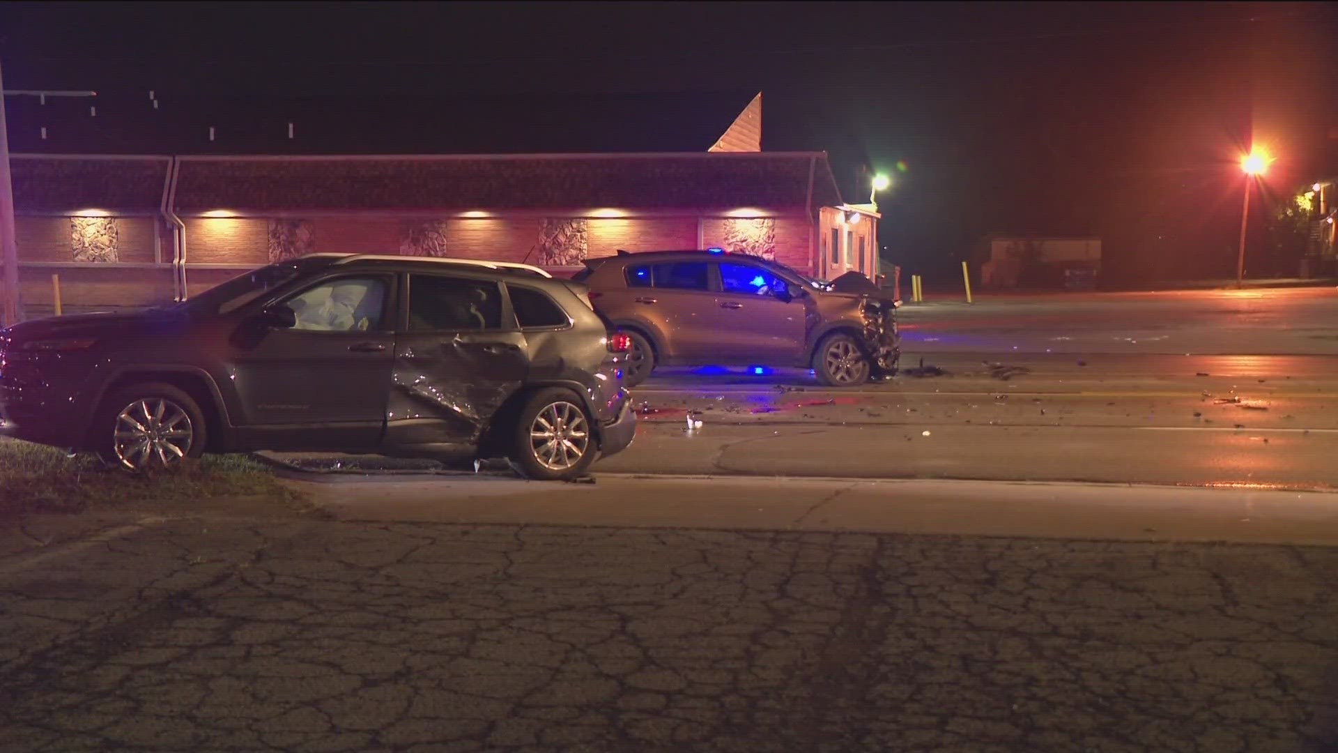 TPD at the scene told WTOL 11 there was a crash involving two cars, a pedestrian then ran over to check on the people involved and was struck by another vehicle.