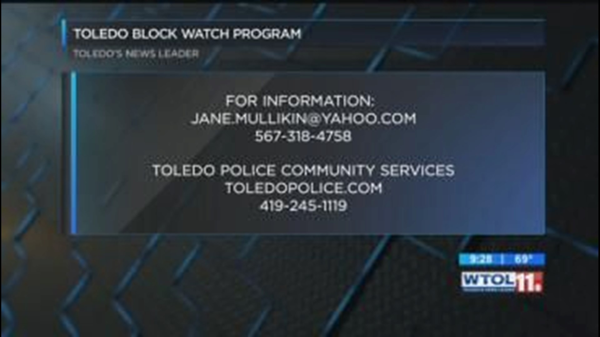 Toledo Block Watch program