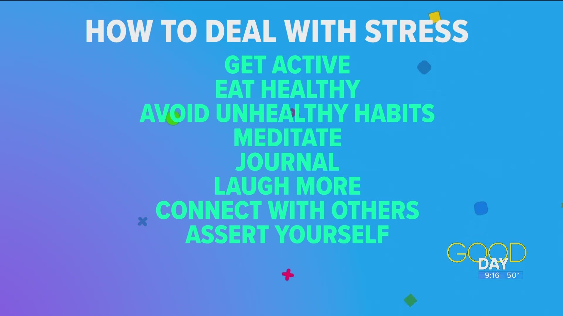 Sarah Berendt of the Thomas M Wernert Center offers some tips on how to face stress during Mental Health Awareness Month.