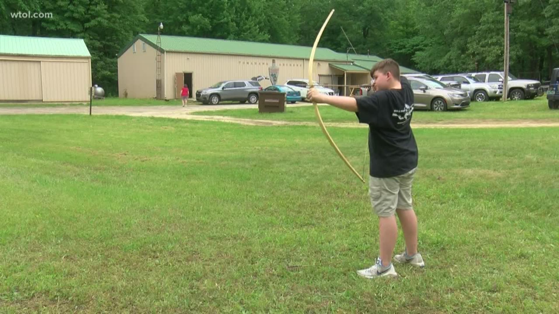 Over 100 archers brought their bows and arrows to Tomahawk Archers Sunday to slay dragons over a target course. The motto: impacting the world one arrow at a time.