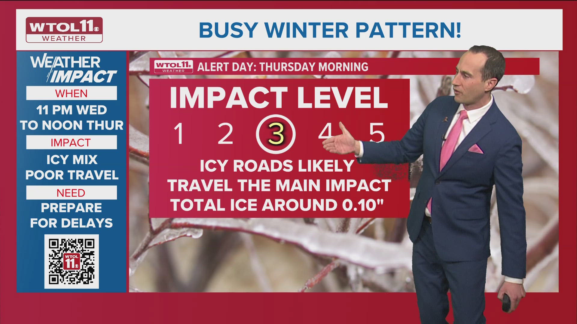 Freezing rain, Weather Impact ALERT DAY starts Wednesday night into ...