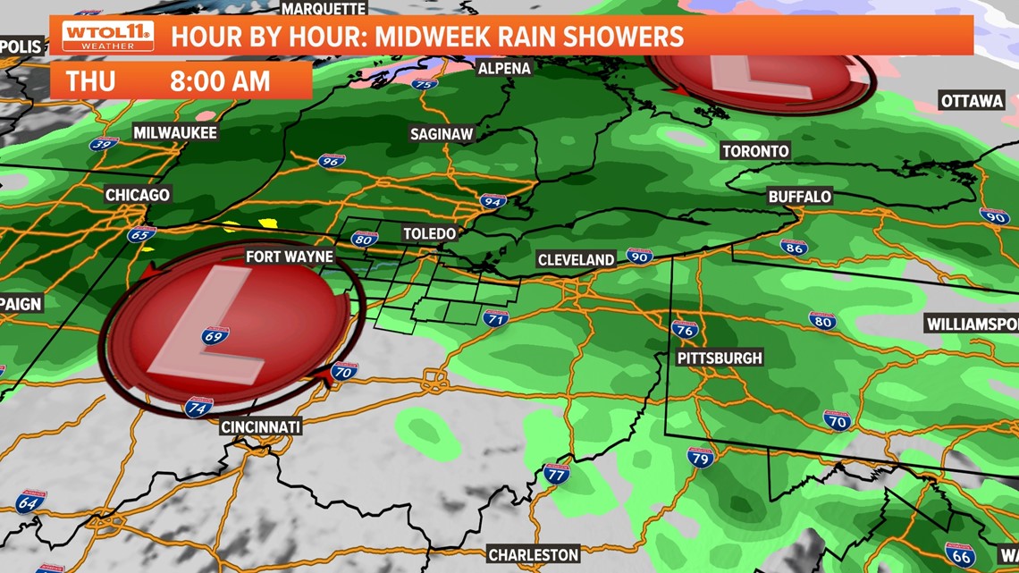 How much rainfall will Toledo get this week?