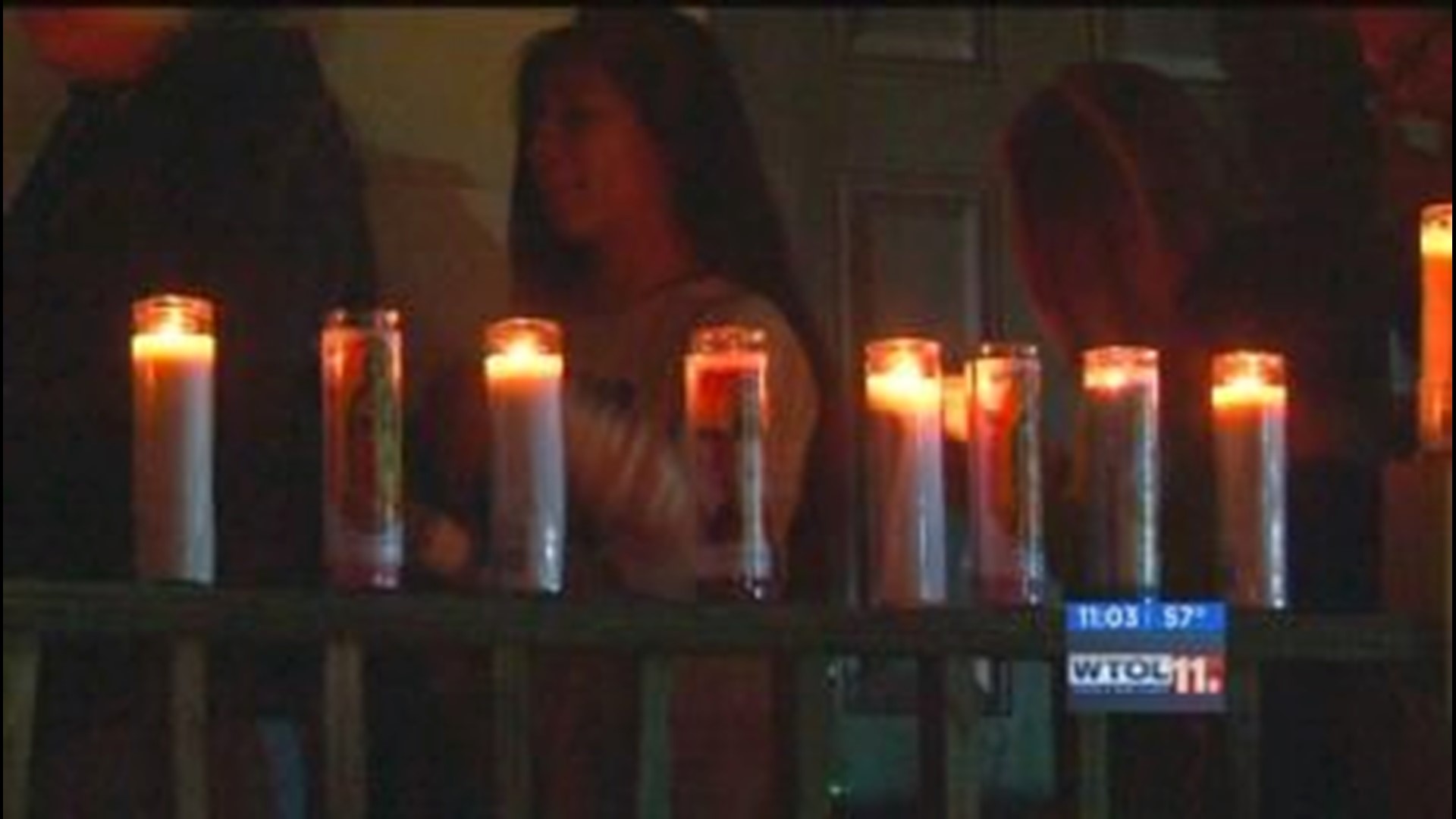 Candlelight vigil held for highway crash victim