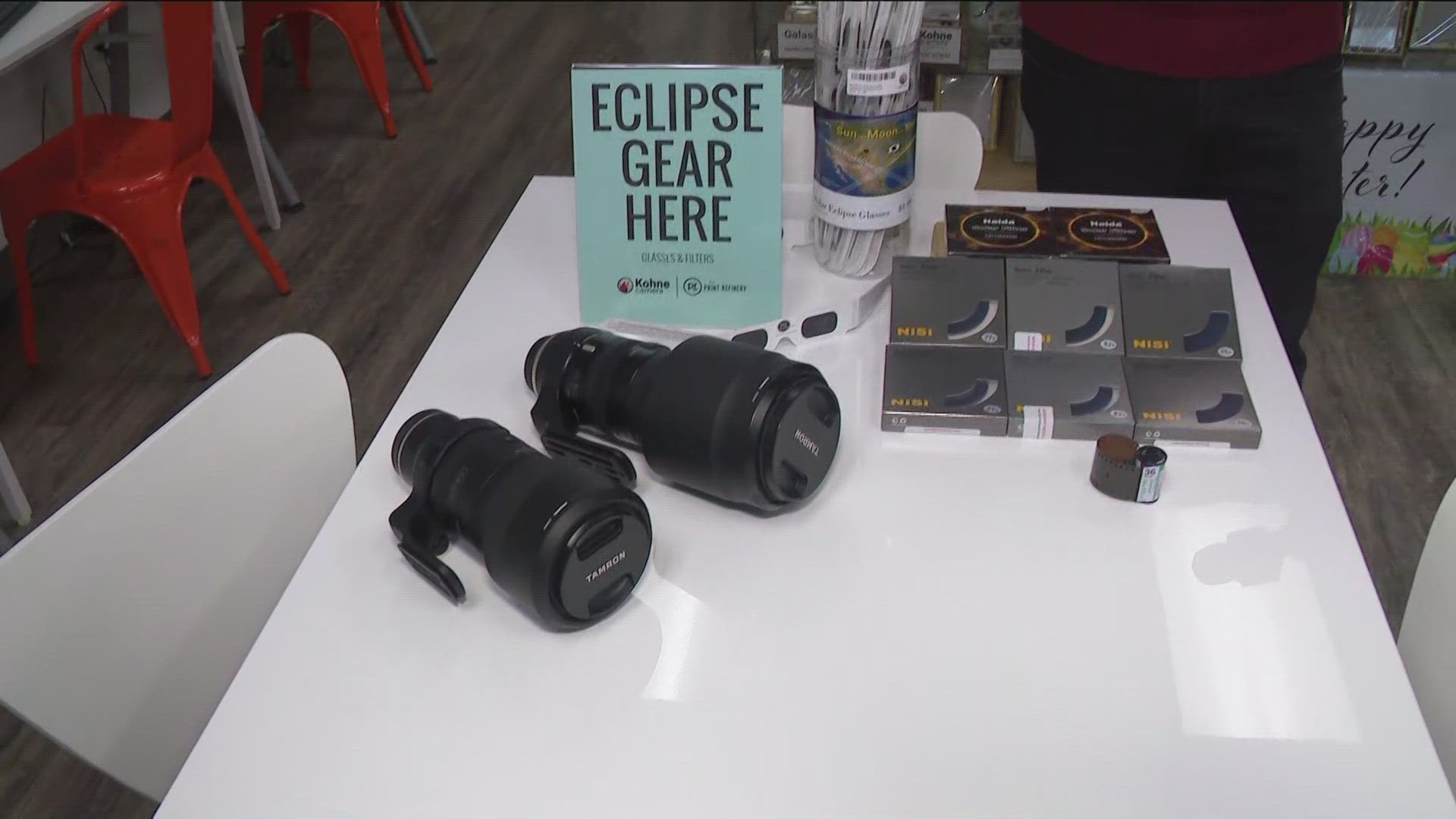 Preston Dibling from Koehne Camera talks with WTOL 11's Kaylee Bowers about ways you can keep your lens safe when photographing the solar eclipse on April 8.