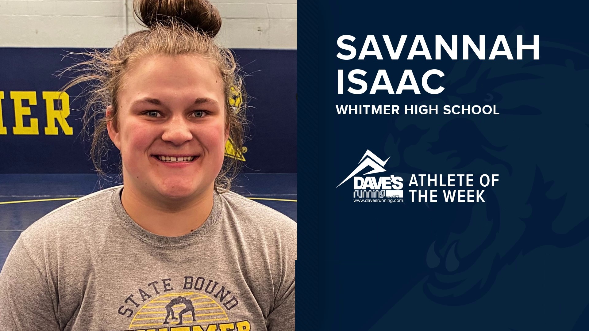Two weeks after capturing the inaugural OHSAA Wrestling State Championship at 190 pounds, Savannah Isaac has earned WTOL 11's Athlete of the Week honors.