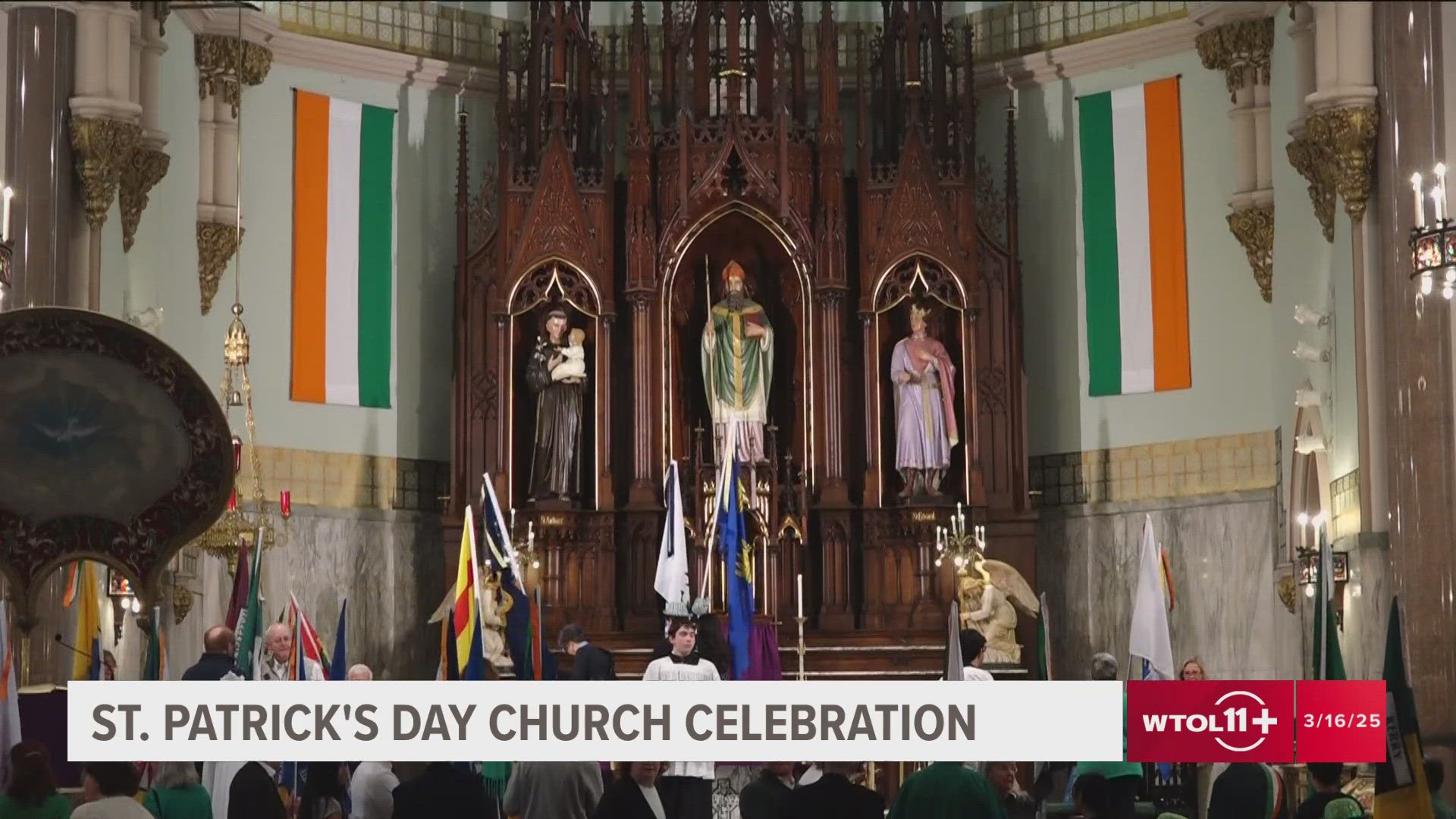 In addition to a special St. Patrick's Day liturgy the church held an Irish sing-a-long.