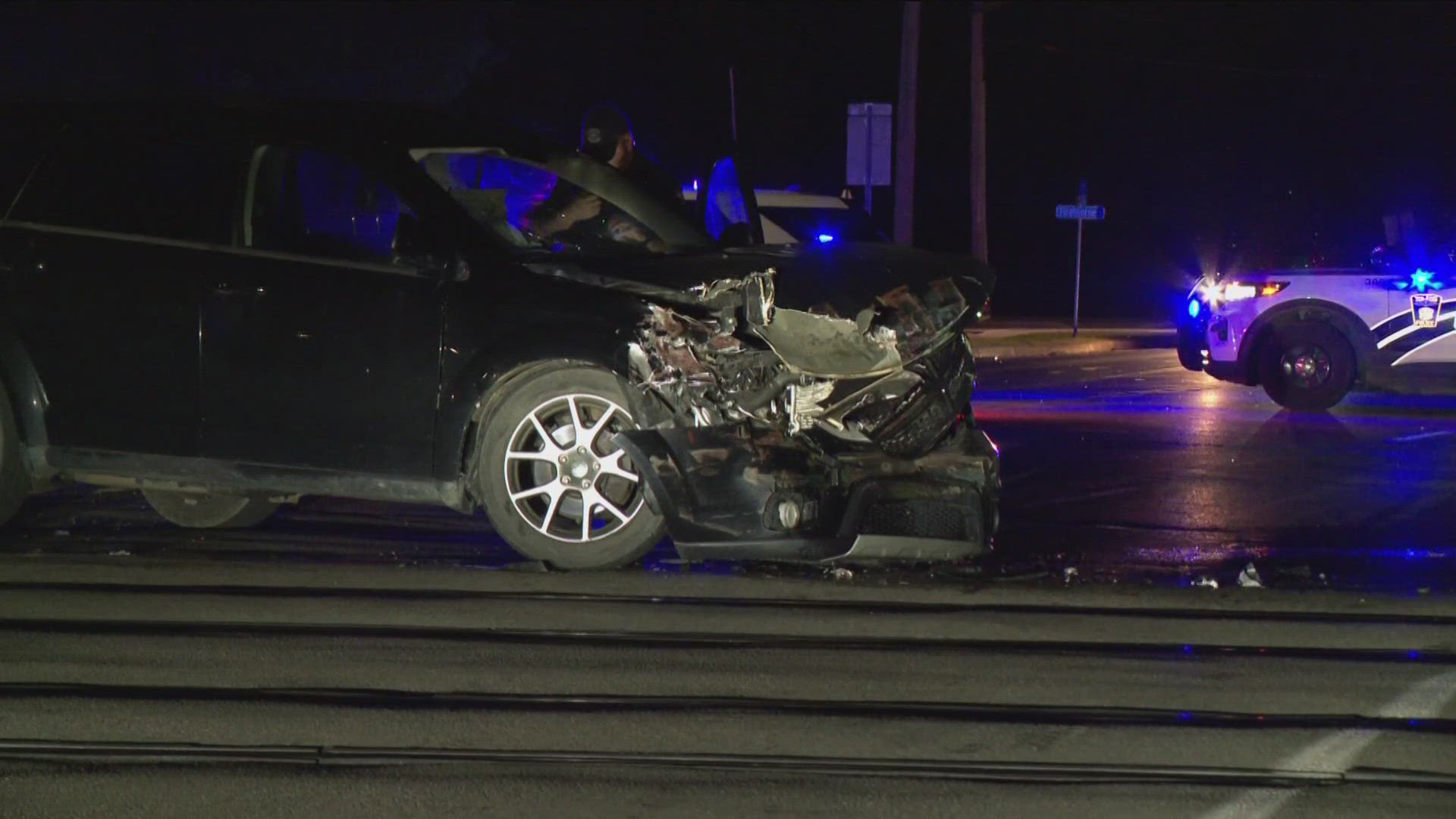 Driver hospitalized after car, train collision in south Toledo | wtol.com