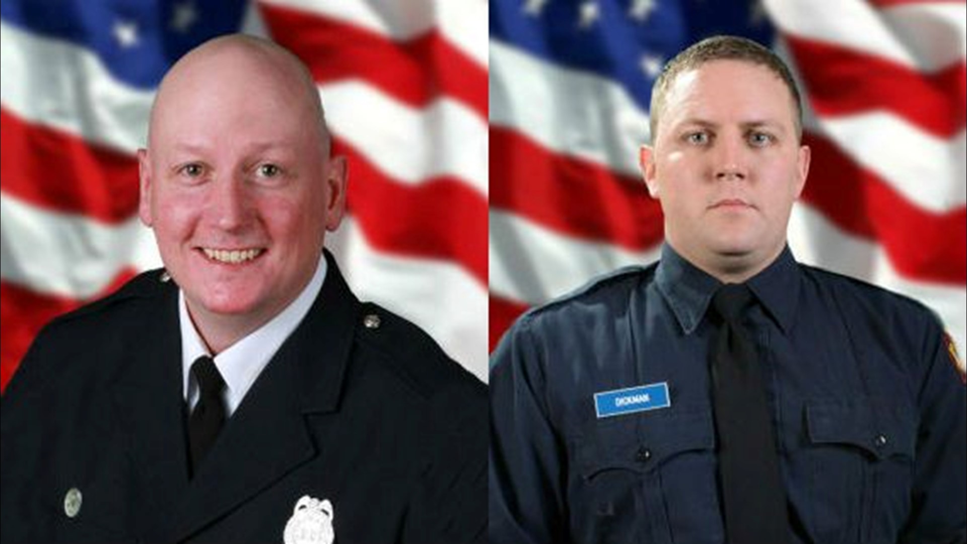 Steve Machcinski and Jamie Dickman were killed fighting an arson on Magnolia Street on Jan. 26, 2014. A memorial service will be held Wednesday.