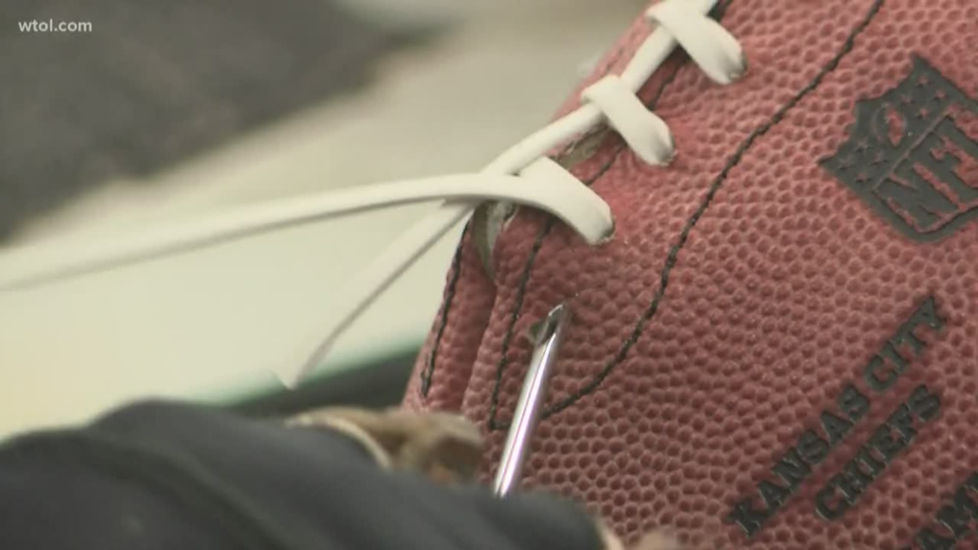 The Wilson Sporting Goods plant in Ada has been making NFL footballs since 1955.