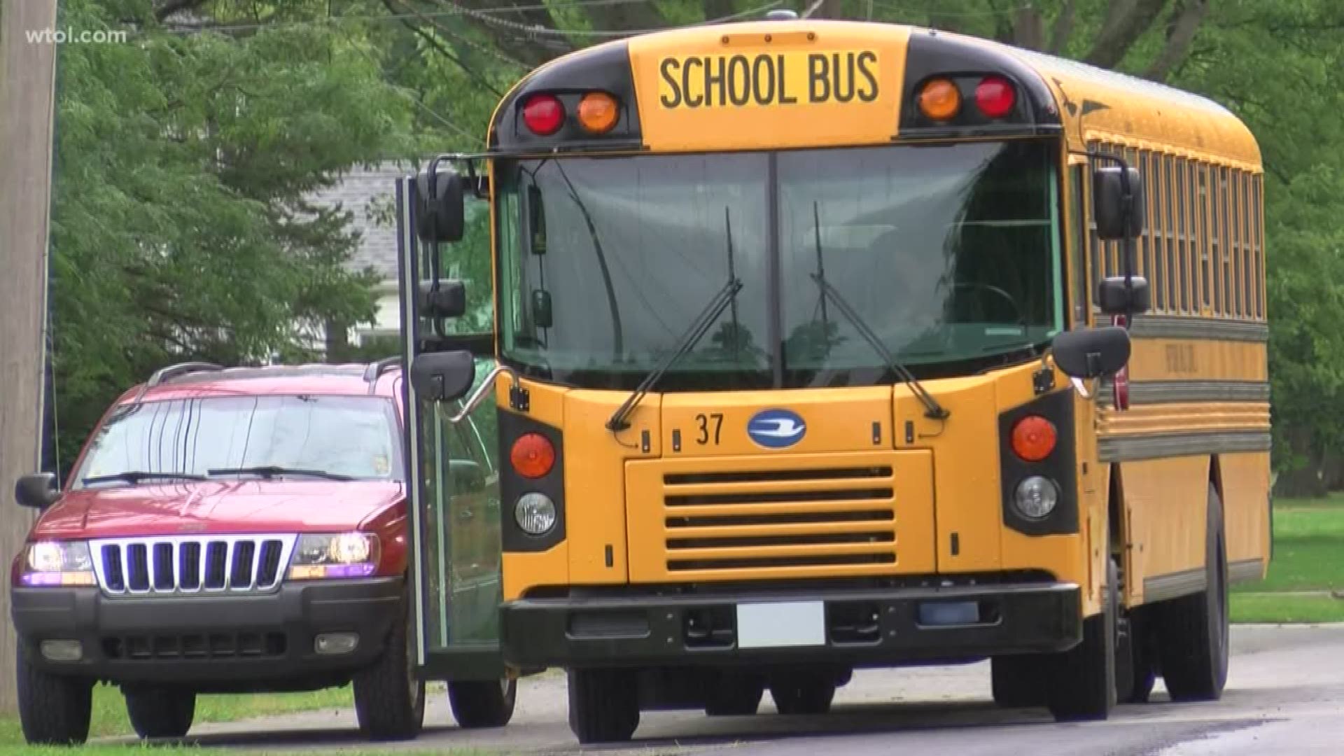 Local police officers hit the road Tuesday morning on school buses to make sure your children get to school safely.