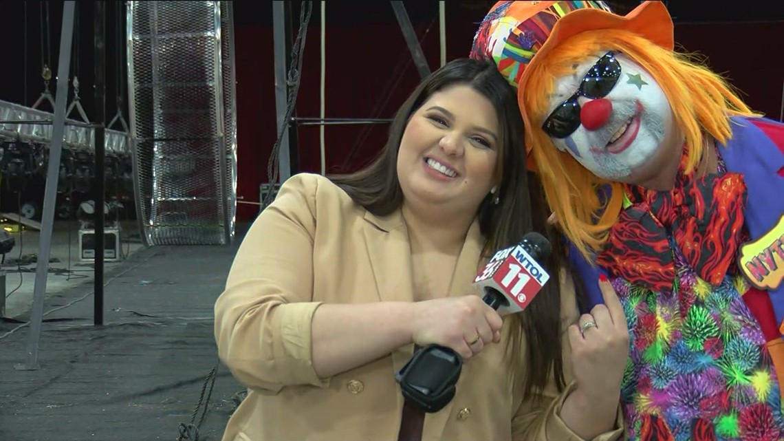 Meet 'Nitro the clown' at the Zenobia Shrine Circus