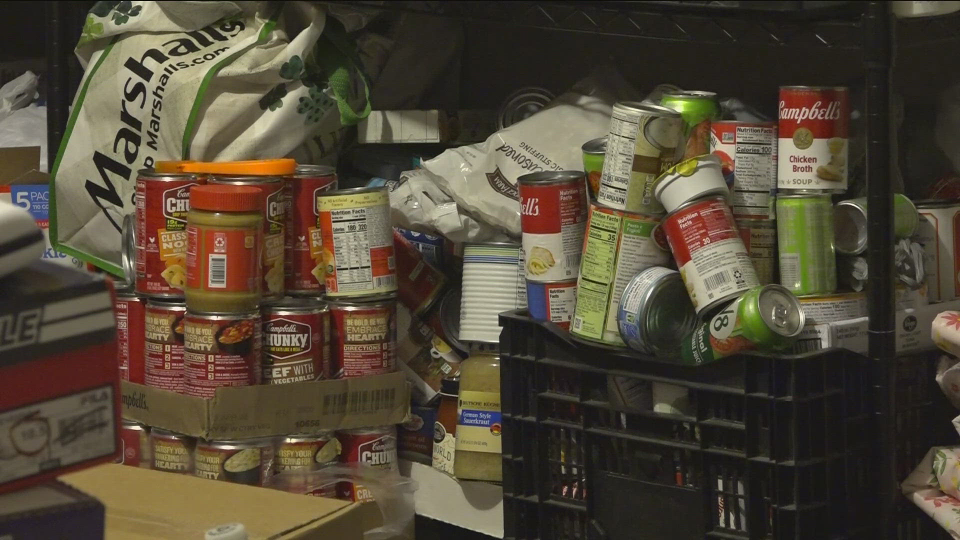 WTOL 11's TaTiana Cash visited Food For Thought's warehouse to find out what they do and do not need to stock their shelves for families in need.