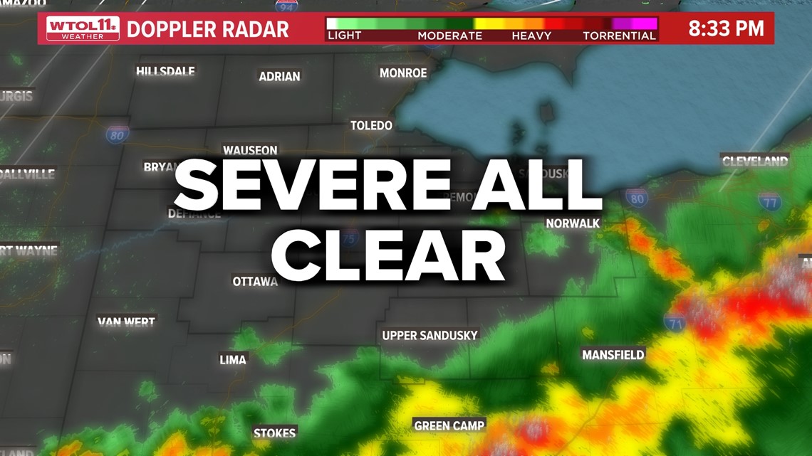 Toledo metro clear of storms, severe weather Thursday