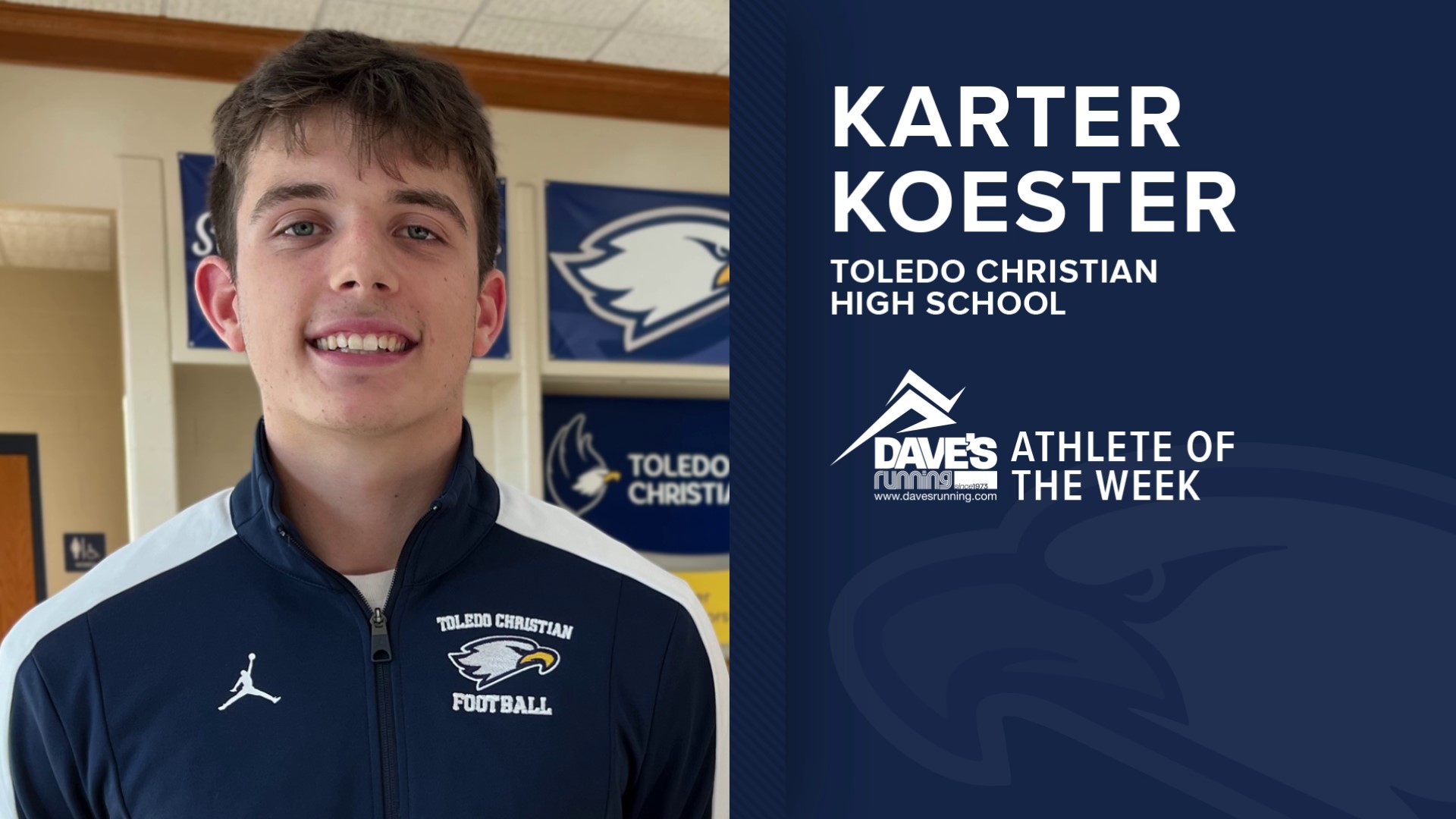 A coveted 8-Man State Championship, the first of its kind, awarded to Toledo Christian with help from their star and our Athlete of the Week, Karter Koester.