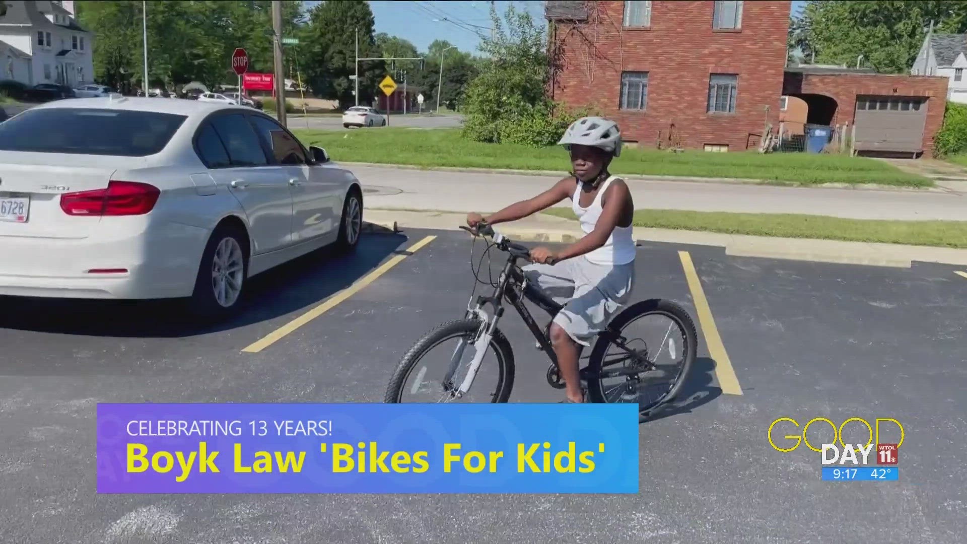 Andrea Young from Boyk Law talks 'Bikes for Kids' a program that equips young, deserving kids in the community with bikes.