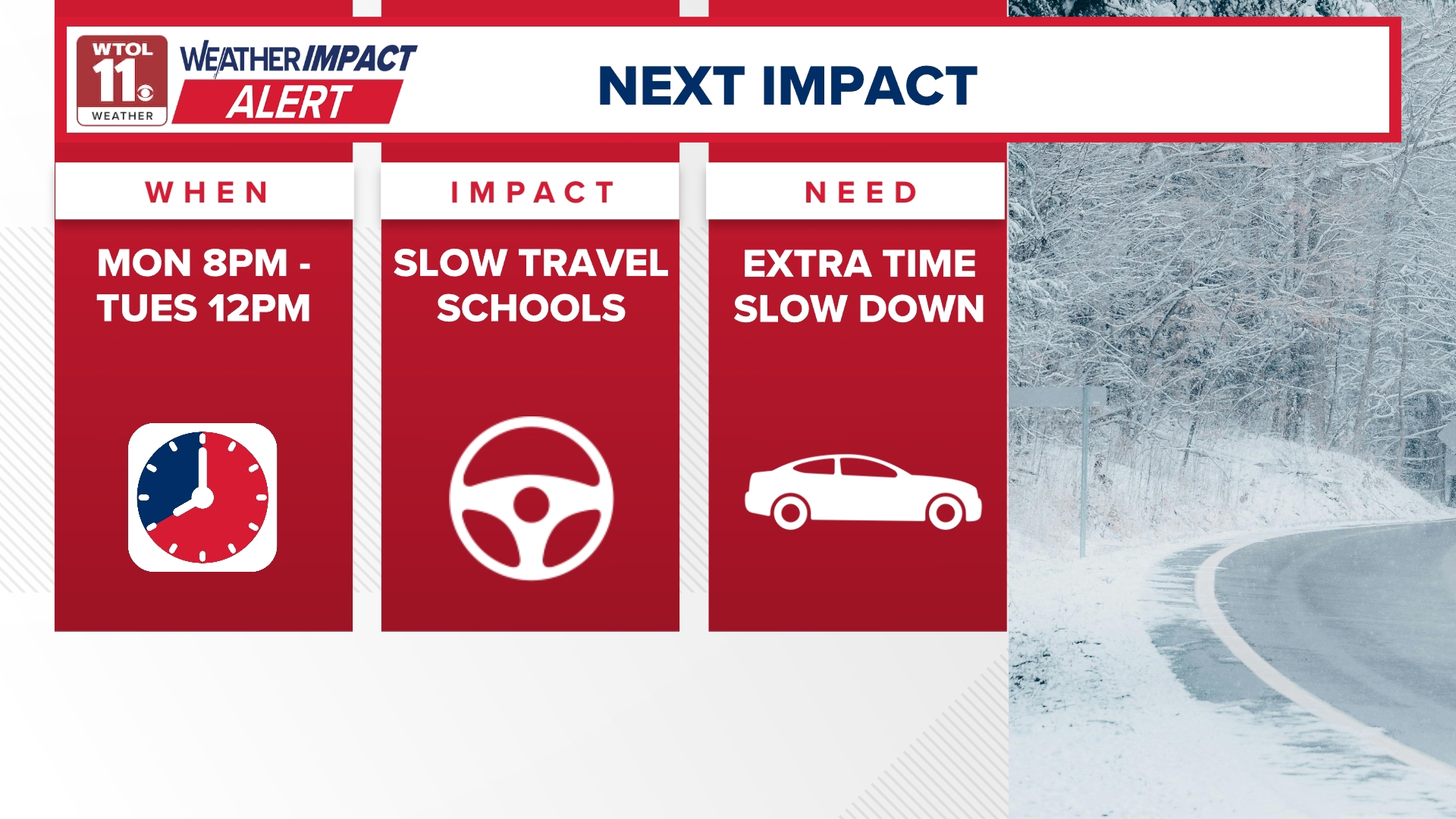 Weather Impact Alert Day: Steady snow returns overnight and into ...