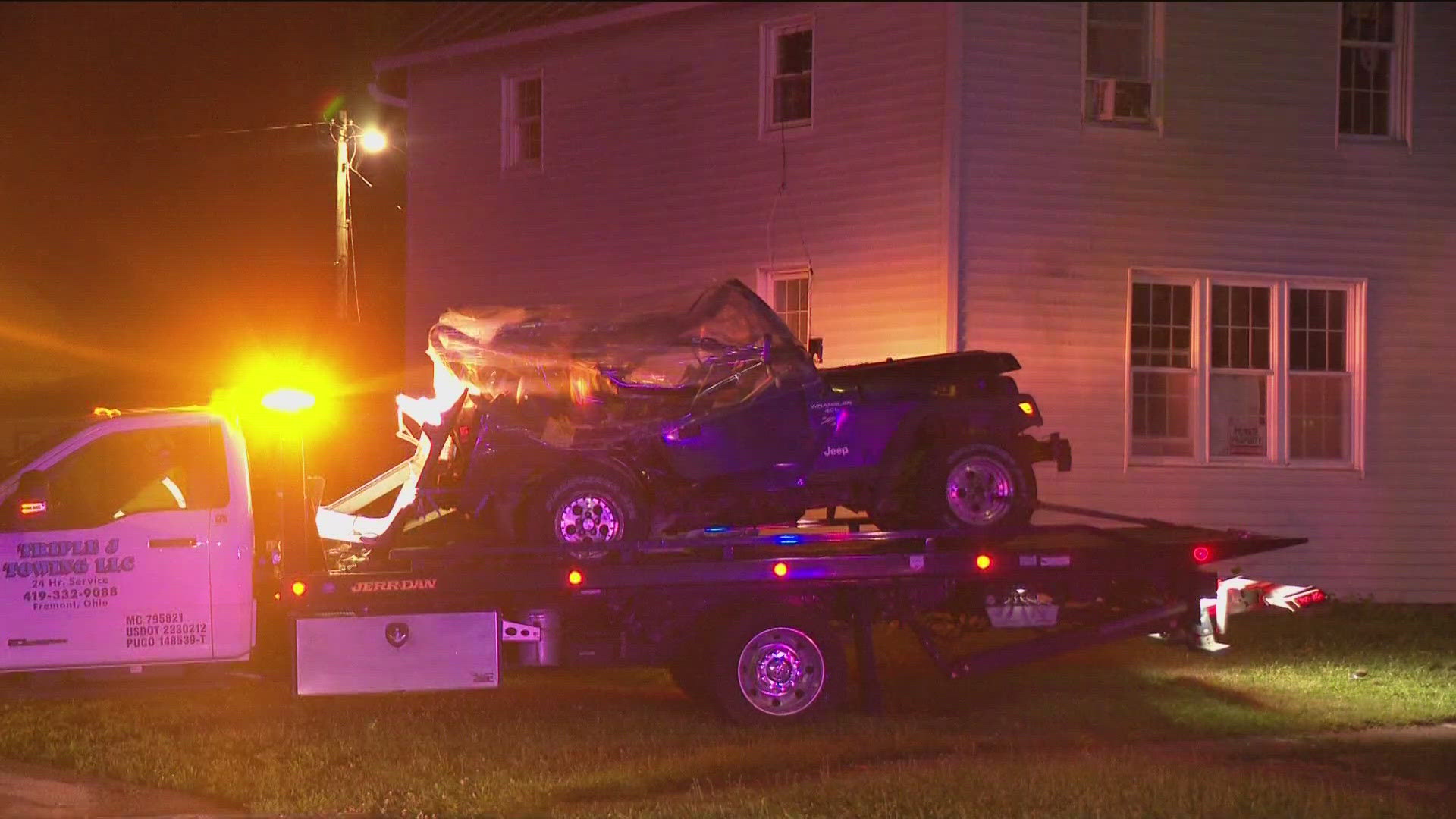 Ohio State Highway Patrol officials told WTOL the driver lost control of his car and went off the road before hitting a tree.