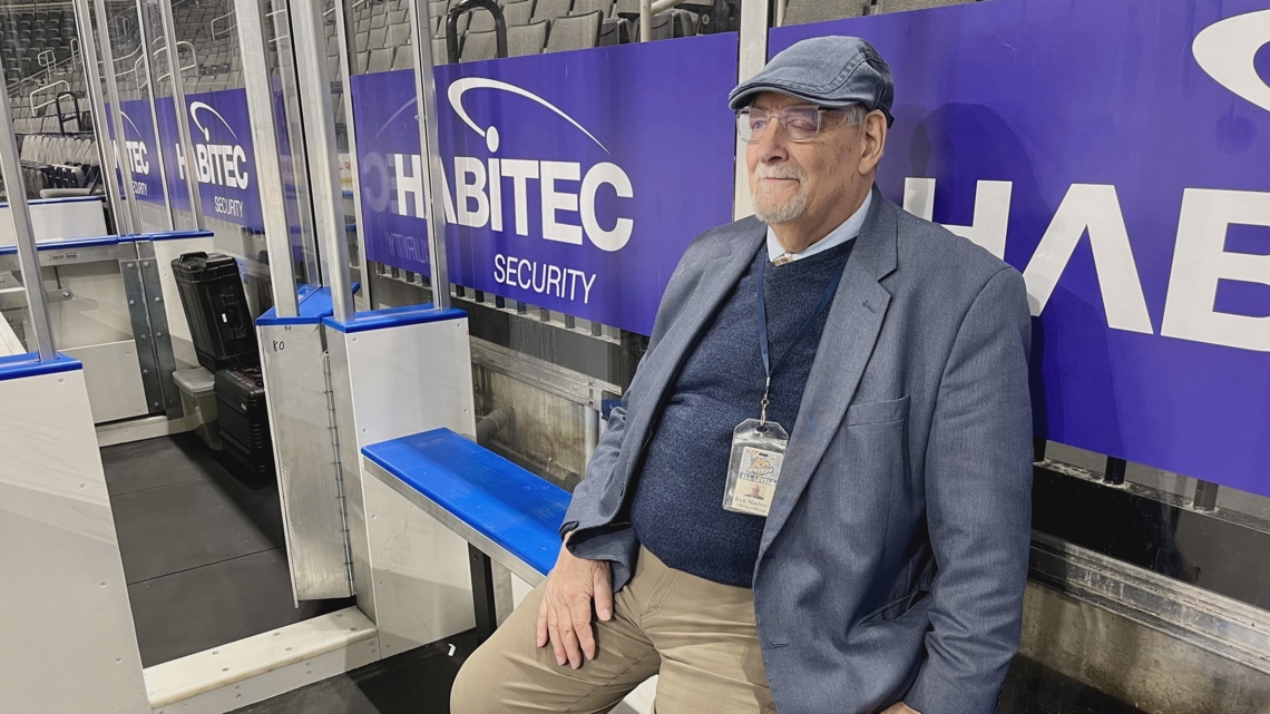 'Glad to be back': Off-ice official Rick Marlowe makes return to Huntington Center after health scare