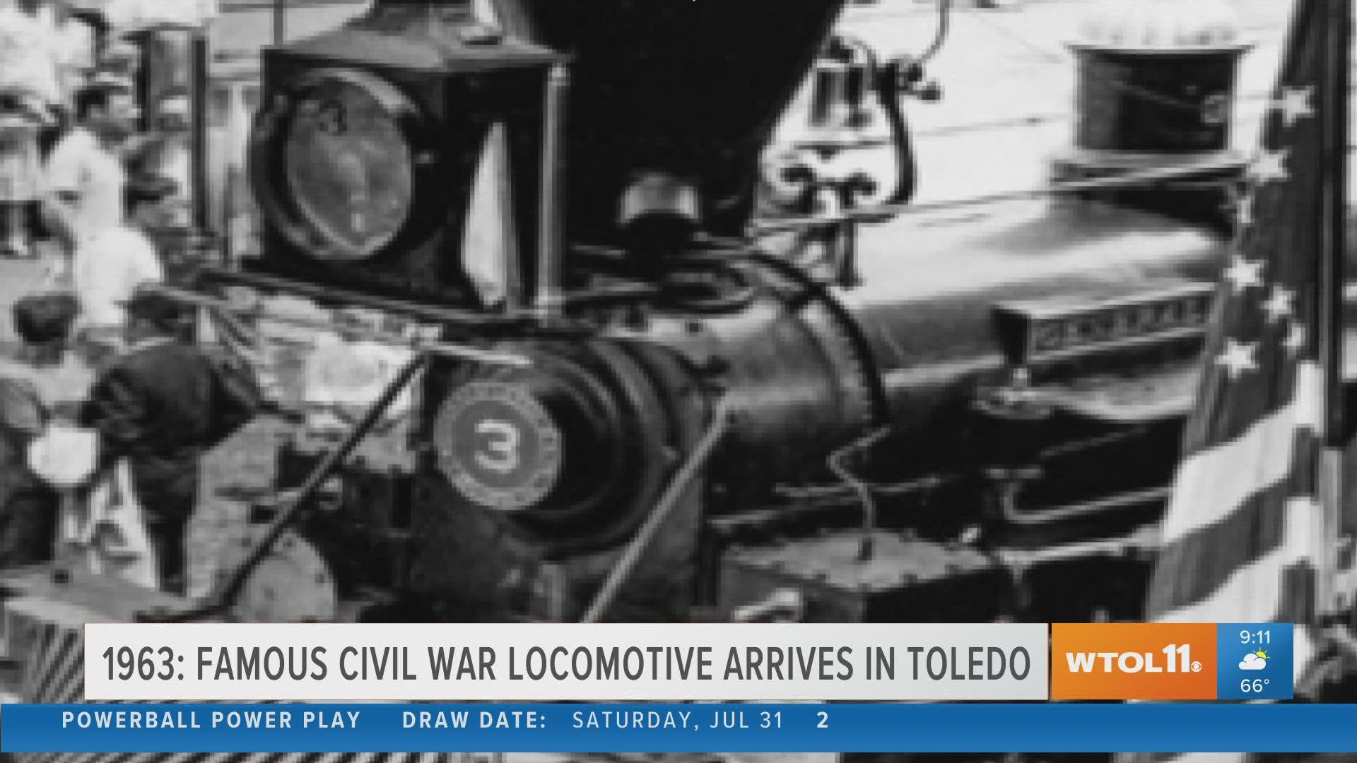 In 1963, "The General," the famous locomotive commandeered by Andrews Raiders in the Civil War, arrives at Toledo's Union Station.