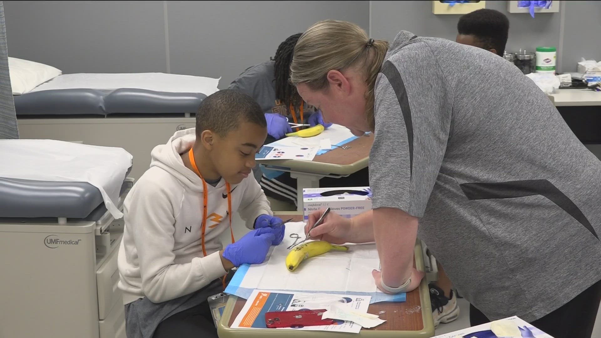 The health professions camp at the University of Findlay aimed to connect students with mentors and spark student interest in medical careers.