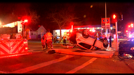 SUV flipped over in west Toledo accident Sunday | wtol.com