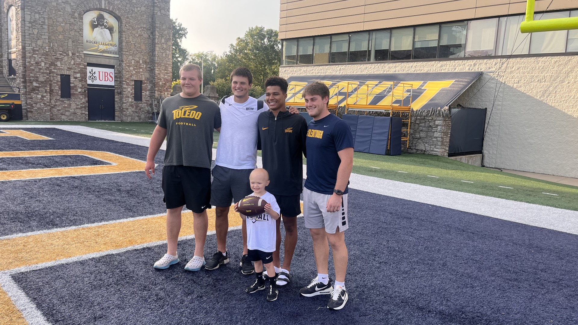 Toledo football fan's battle with leukemia inspires team
