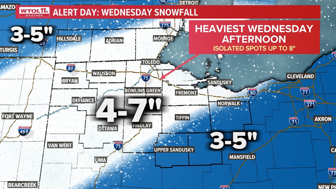 How are snow emergency levels determined in Ohio?