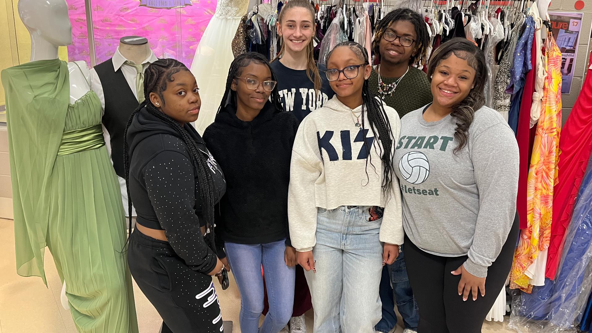 The event aims to provide affordable dresses to students who might otherwise struggle to purchase clothes for special occasions.