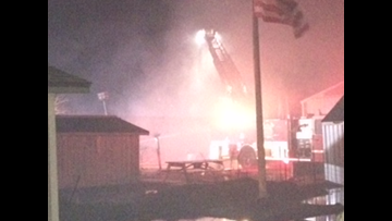 Barns Go Up In Flames At Christmas Tree Farm Wtol Com