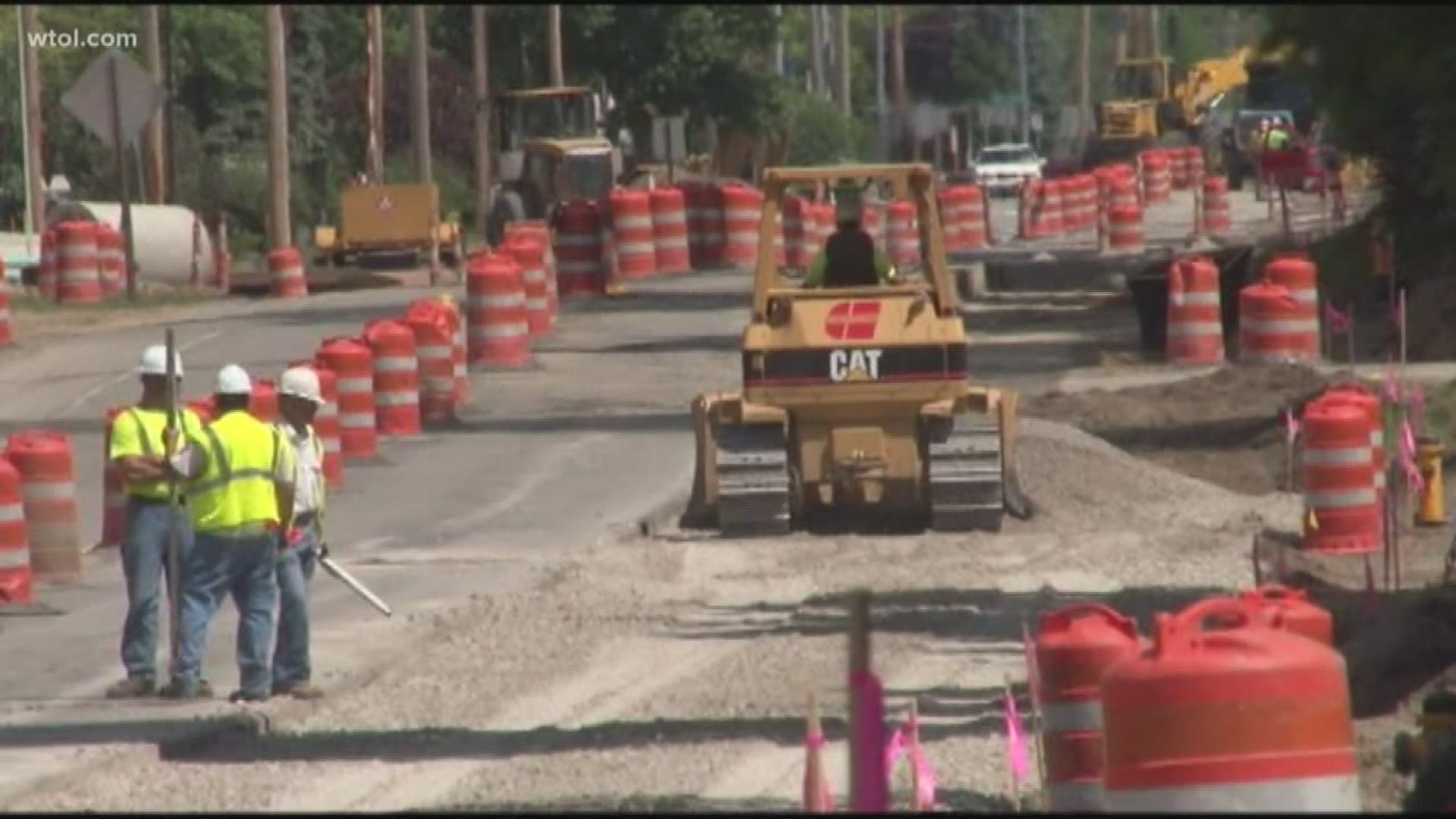 What is the detour for I75 road construction in north Toledo?