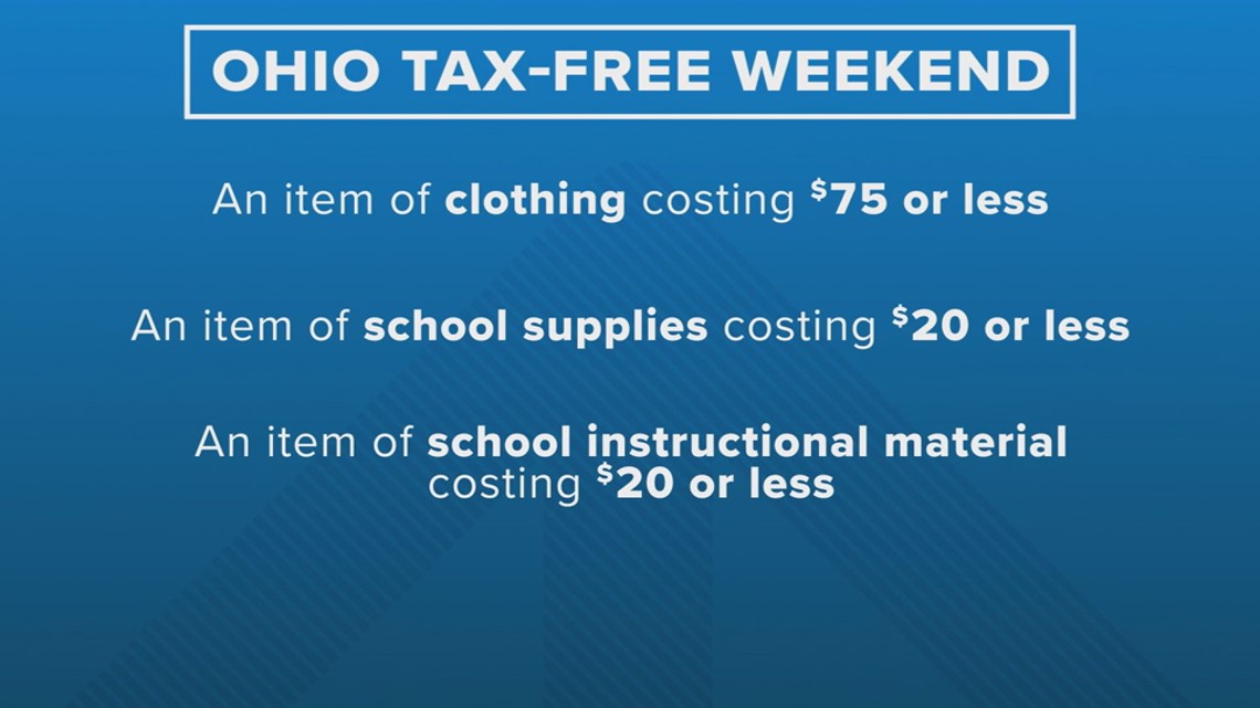 Ohio taxfree weekend can save you some money on school supplies