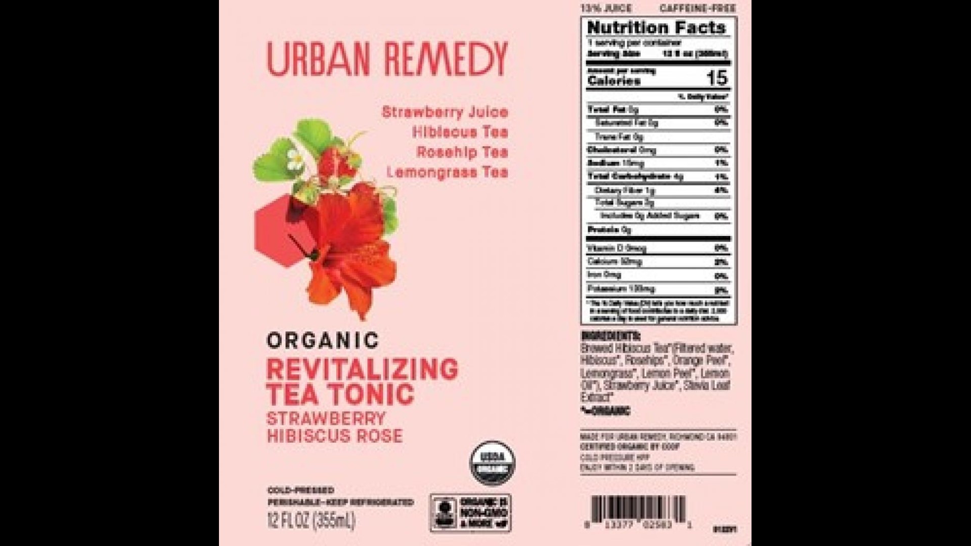 Urban Remedy recalls strawberry tea for possible Hepatitis A
