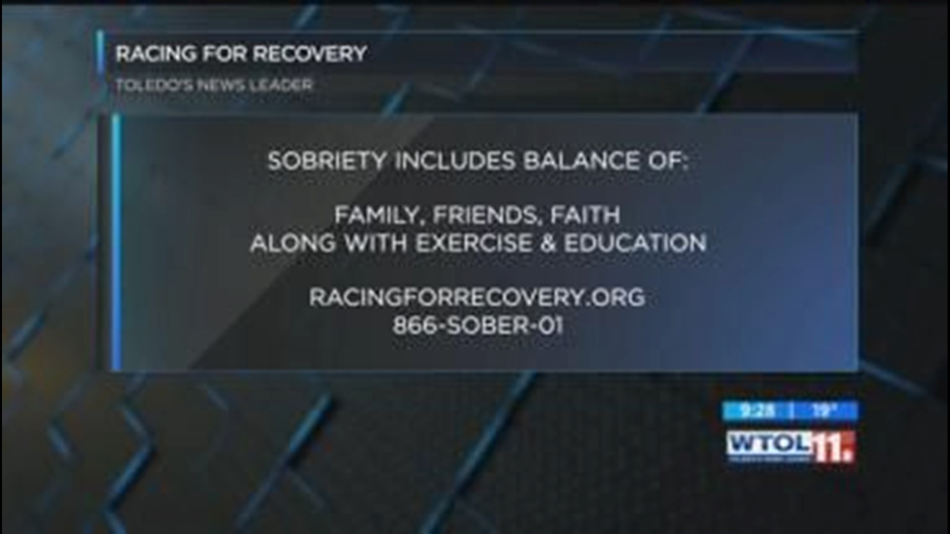 Racing for Recovery's Todd Crandall gives advice to those struggling over the holidays