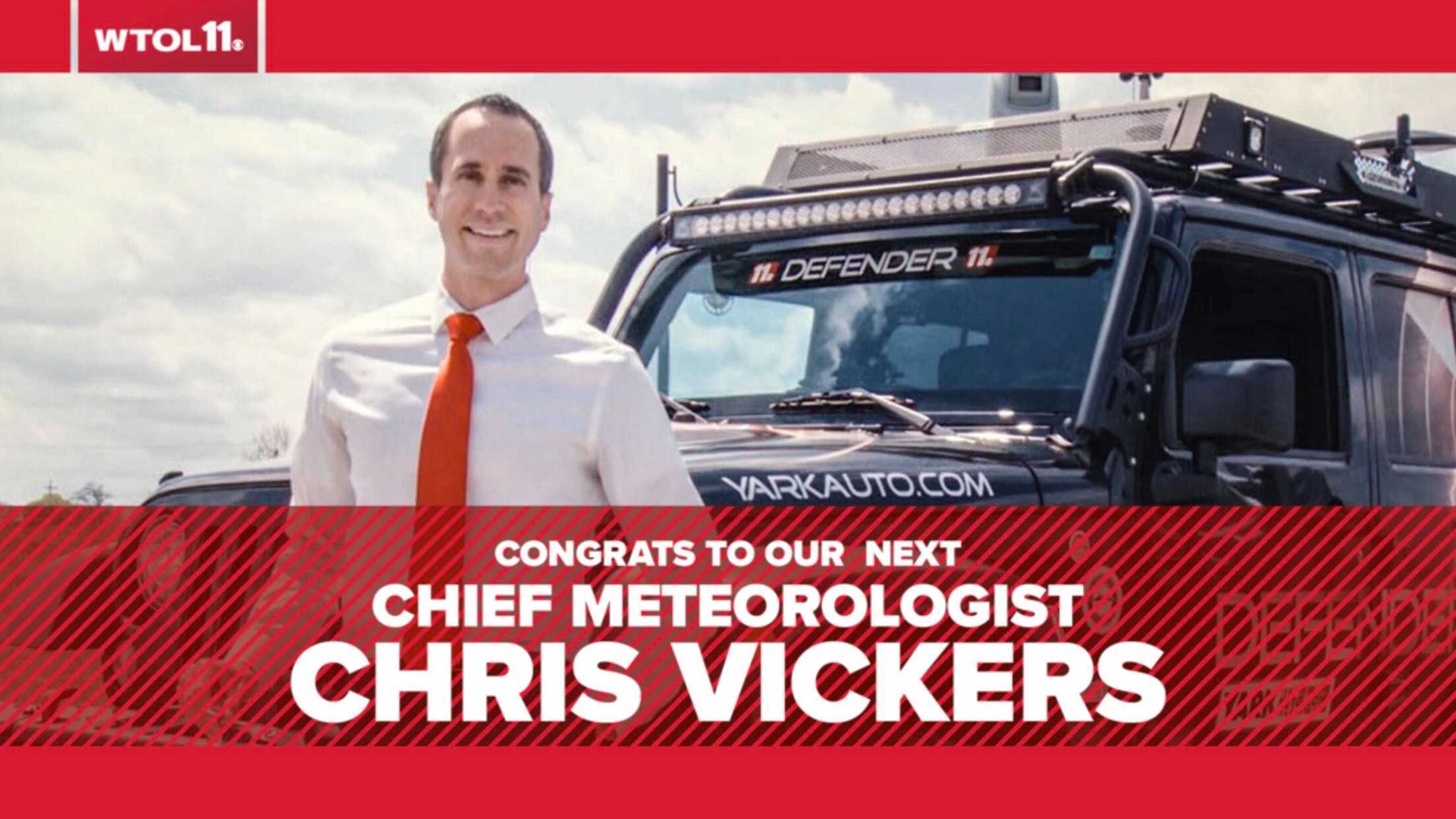 Robert Shiels leaves in July for a career in real estate. WTOL 11’s next leader of the First Alert weather team is Chief Meteorologist Chris Vickers.
