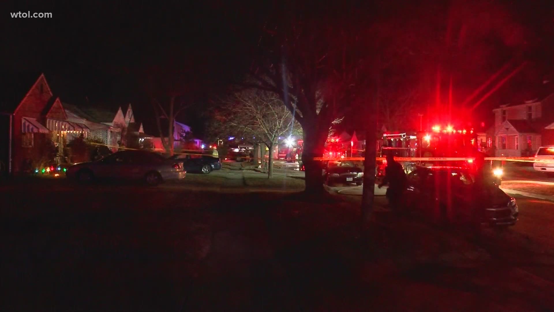 A male in the front room was found dead, crews tell WTOL 11.