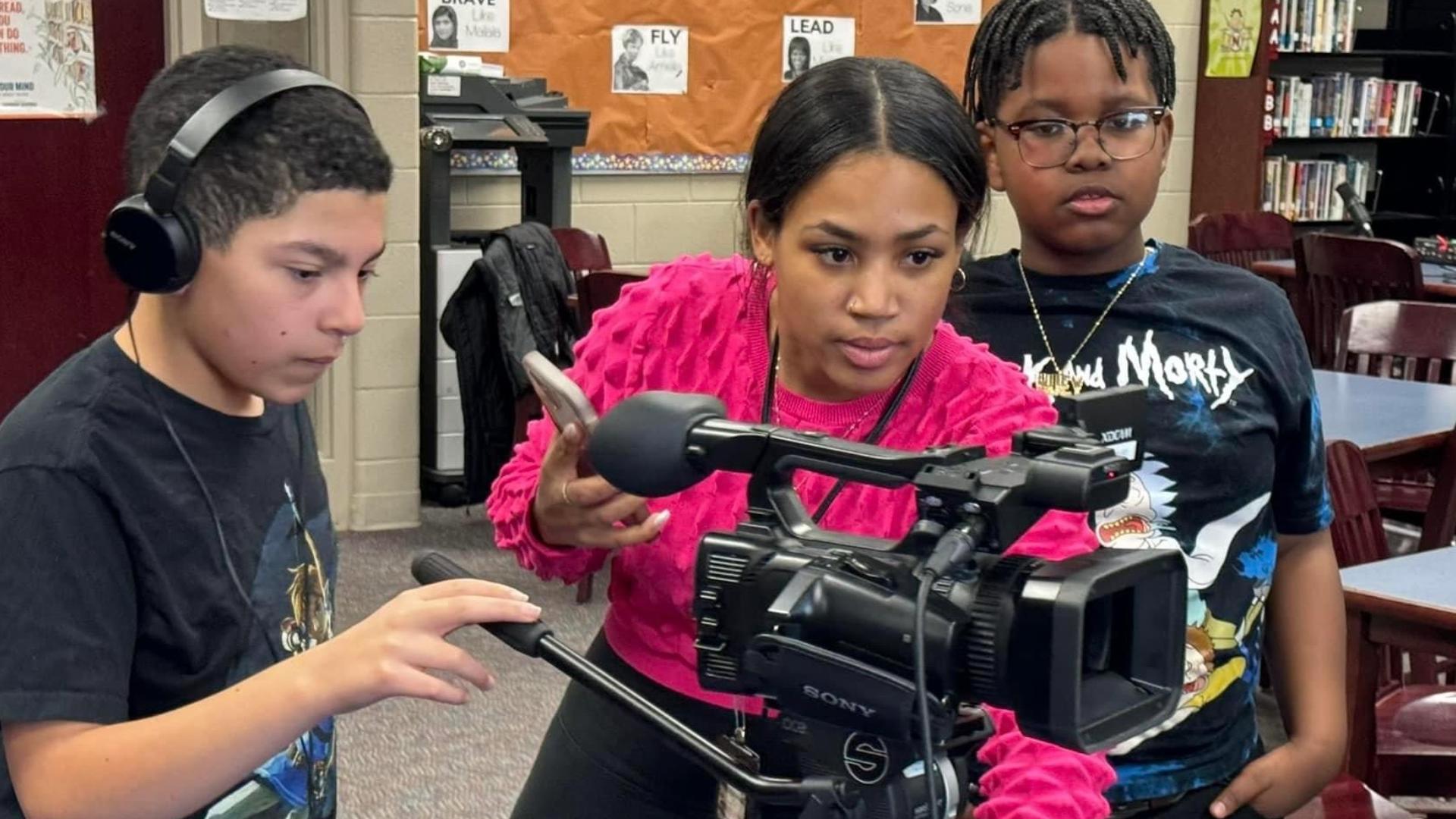 Executive Director Tisha Mays started aMAYSing in 2021 to give kids hands-on experience in the media industry.