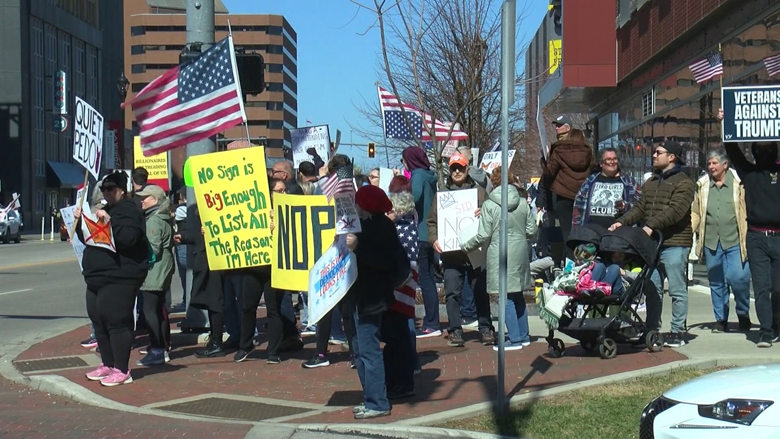 “No Kings” protests draw crowds across northwest Ohio, southeast Michigan