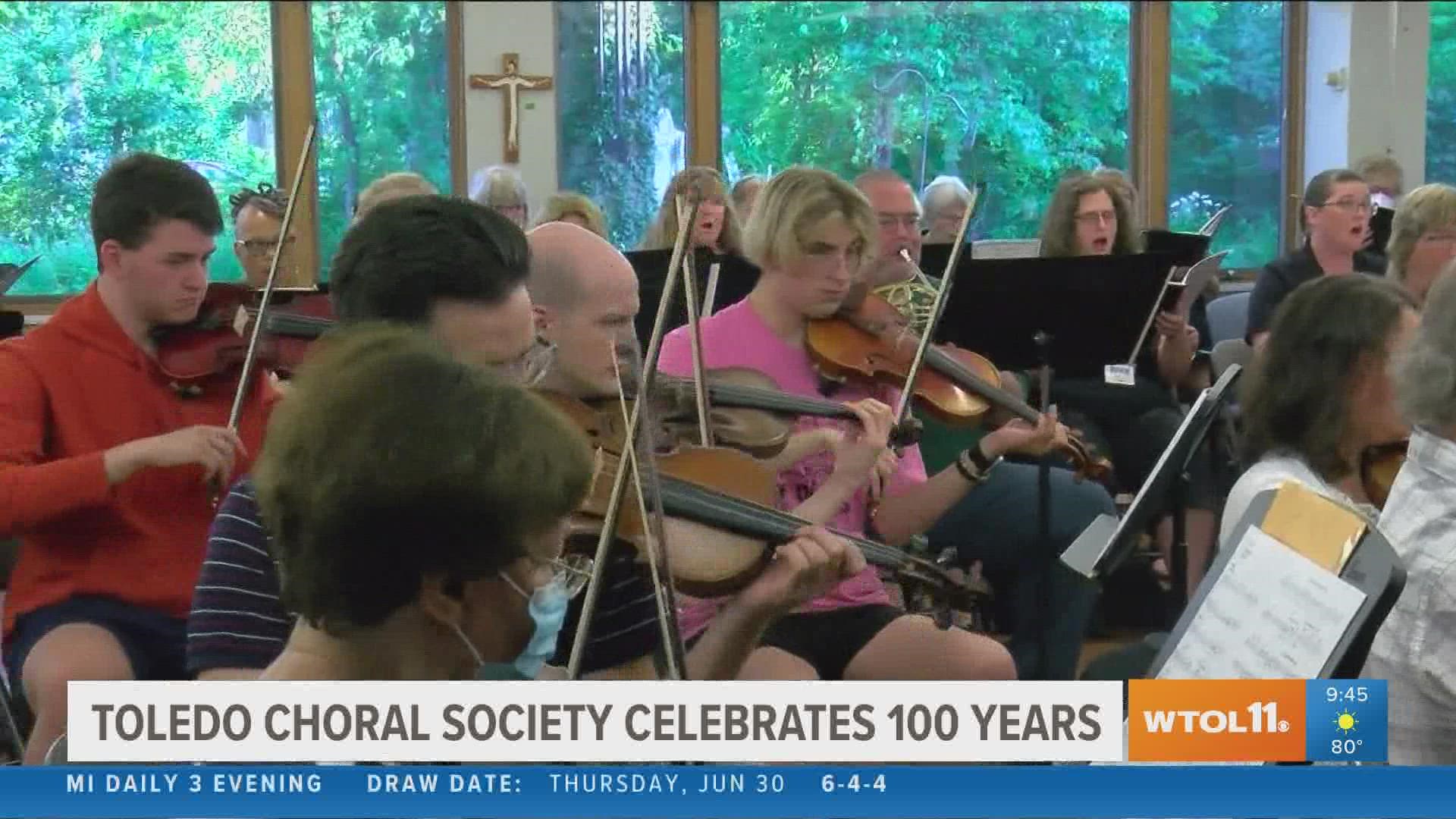The Toledo Choral Society celebrates 100 years with special events.