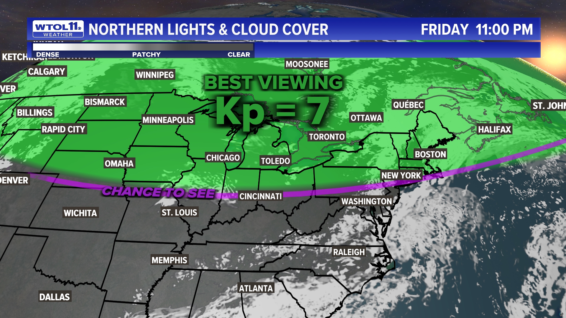 Chief Meteorologist Chris Vickers breaks down the latest with the Geomagnetic Storm Watch and the chance of the Northern Lights later this week.