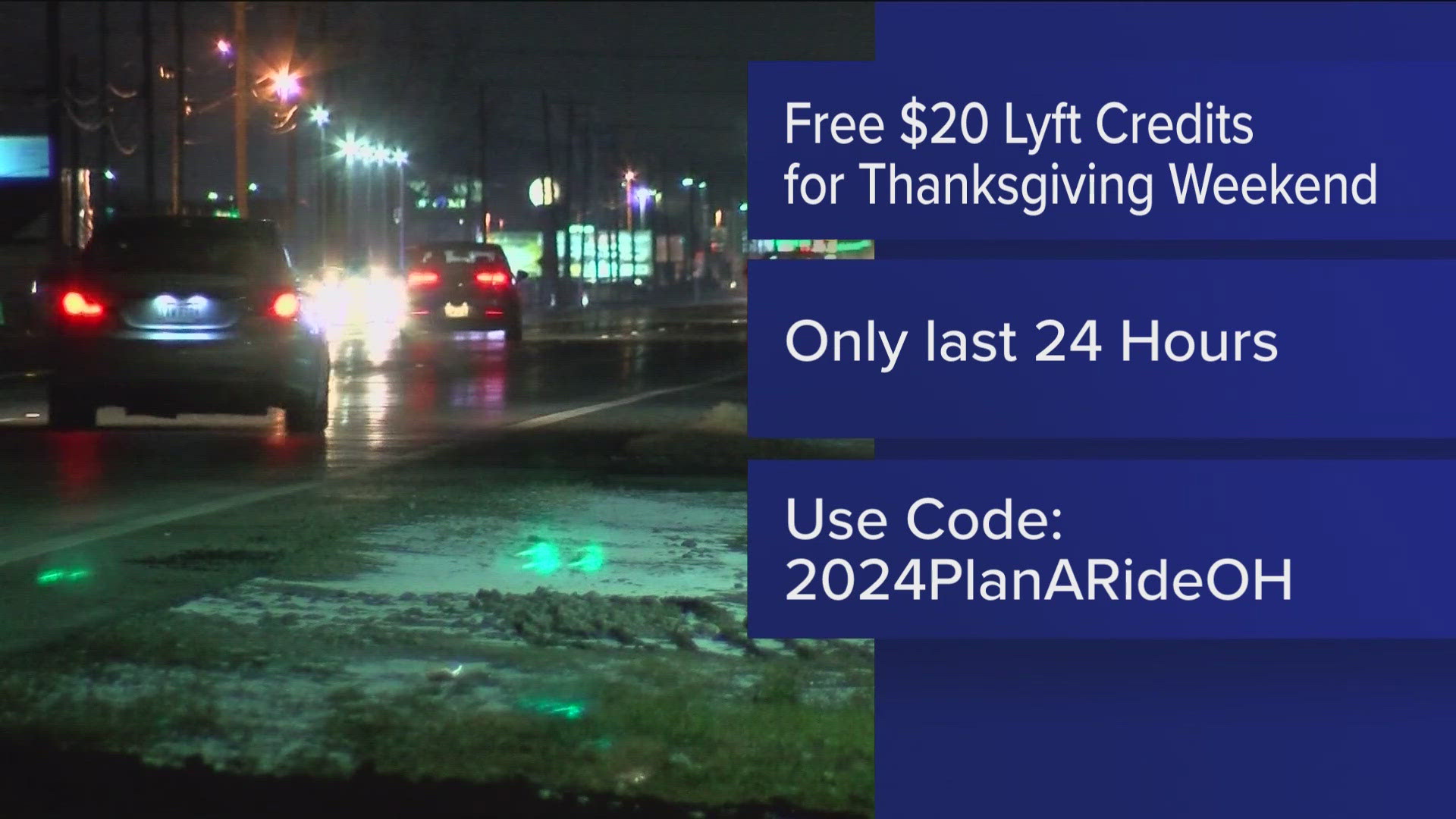 Thanks to a grant from the Governors Highway Safety Association in partnership with Lyft, Ohioans can get $20 Lyft credits as a safe alternative to driving impaired.