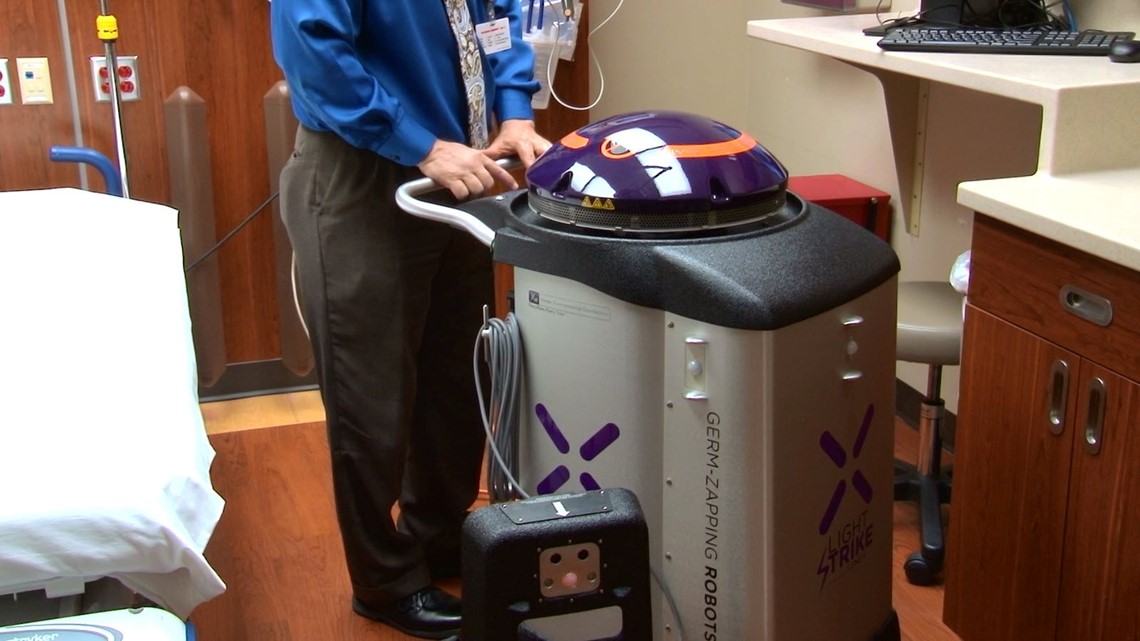 Zapping Germs Germ zapping robot joins the staff at a local hospital | wtol.com