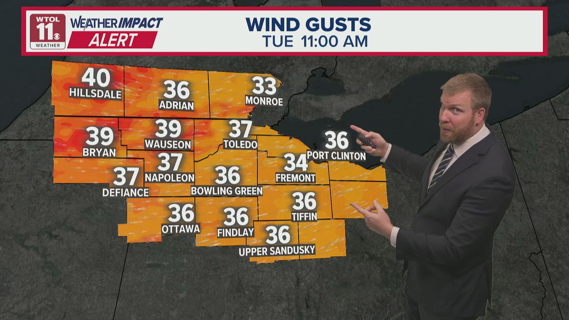 Strong winds keep temperatures frigid, rural roadways messy | WTOL 11 ...