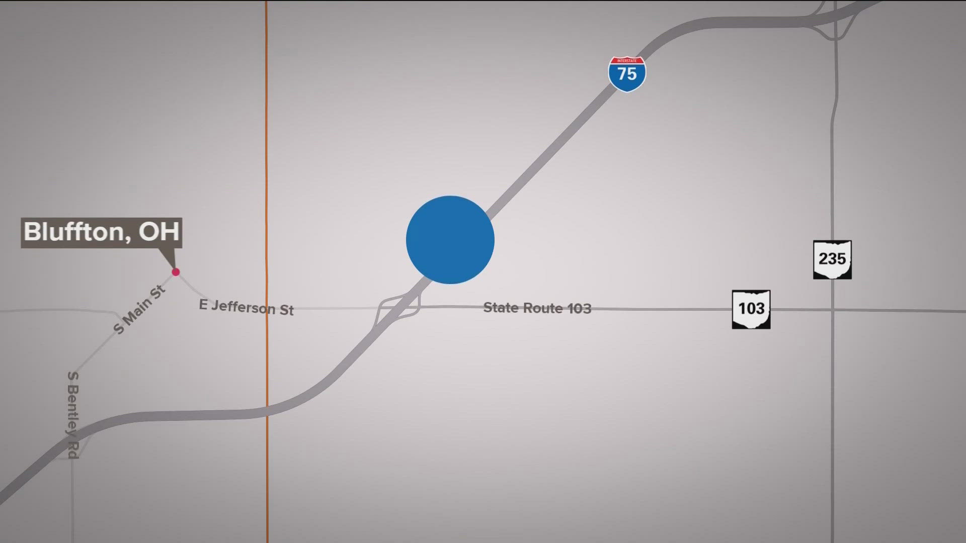 The crash happened when a semi truck hit a line of slowed-down traffic on I-75 outside of Bluffton.