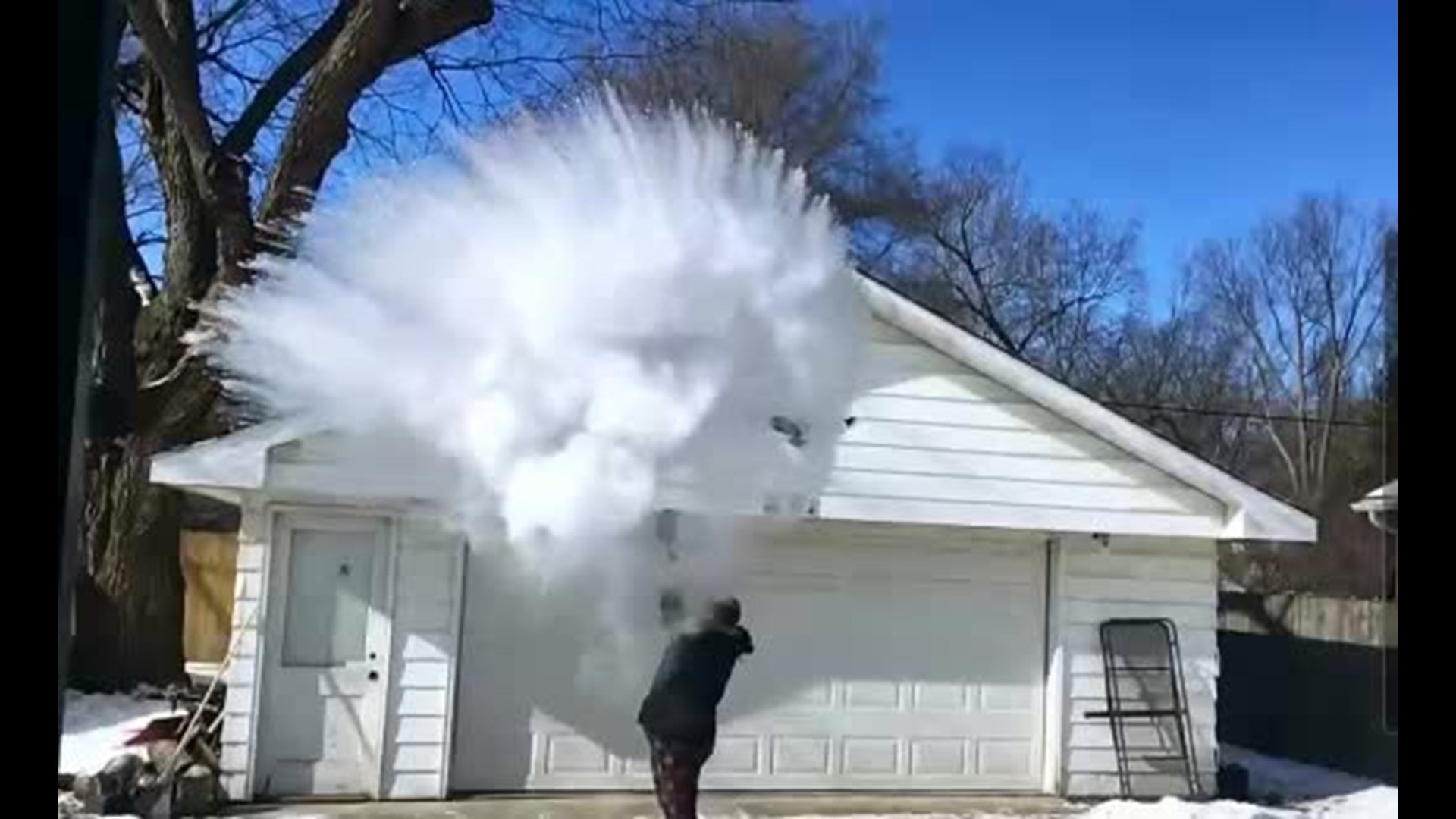 The science behind turning boiling water to ‘snow’ on a frigid day