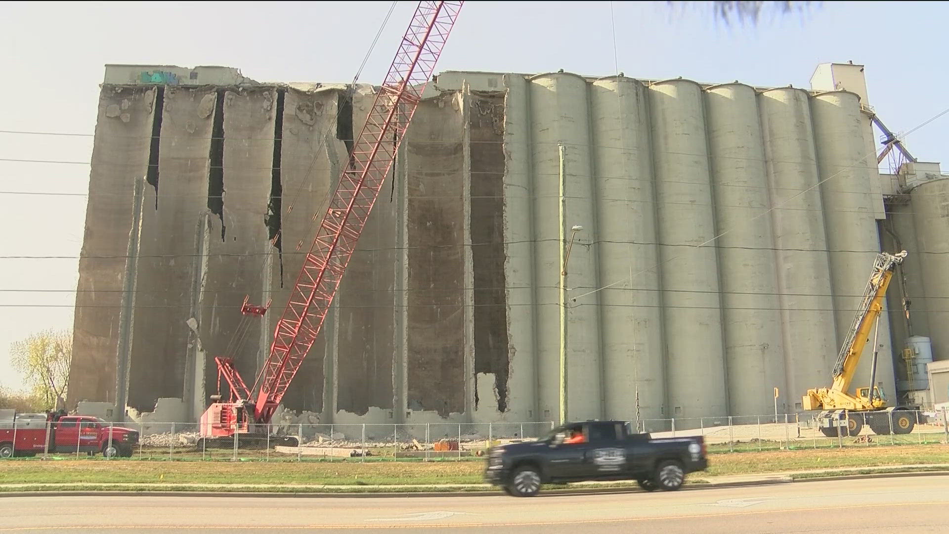 Mayor Jim MacDonald says the silos, built in the 1940's, were deemed unsafe and that The Andersons felt that it was best for them to come down for community safety.