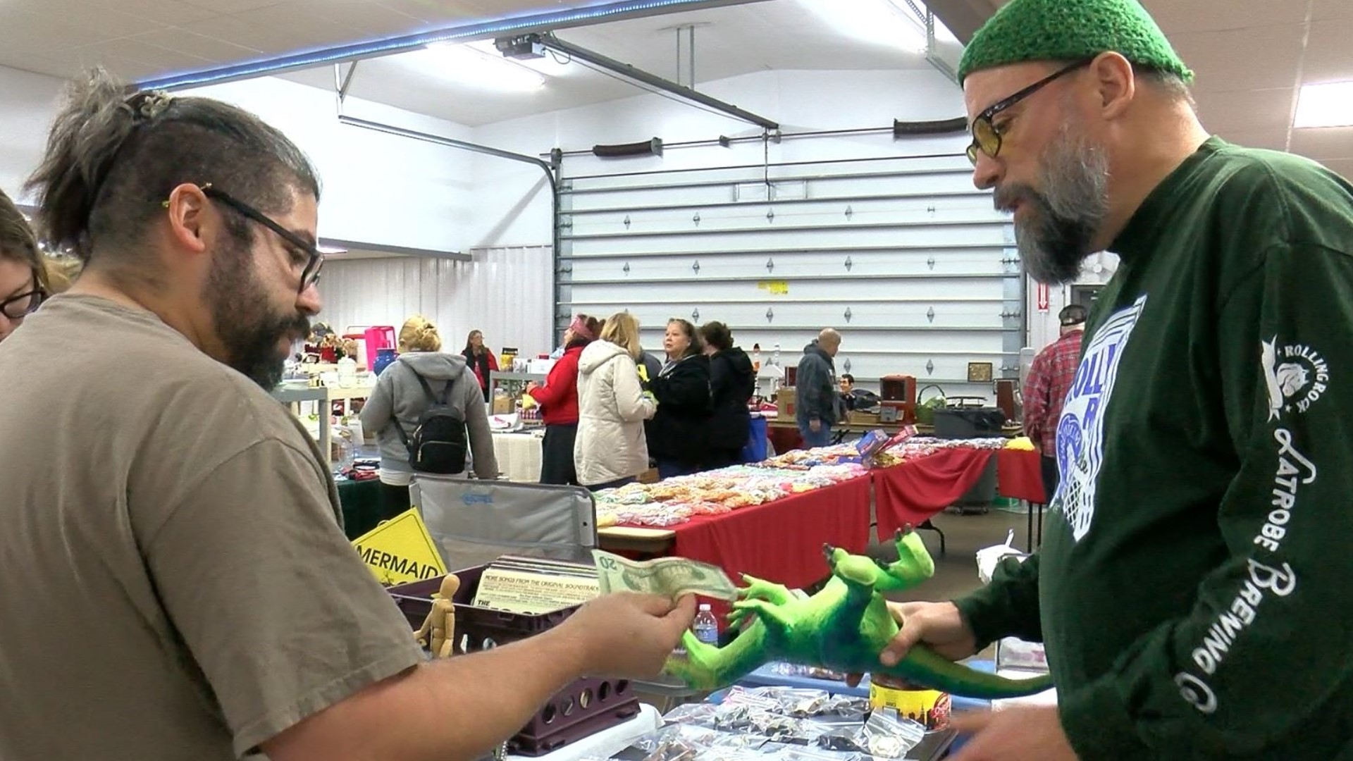 Vendors at the flea market say it's an easy transition to make from collecting to selling.
