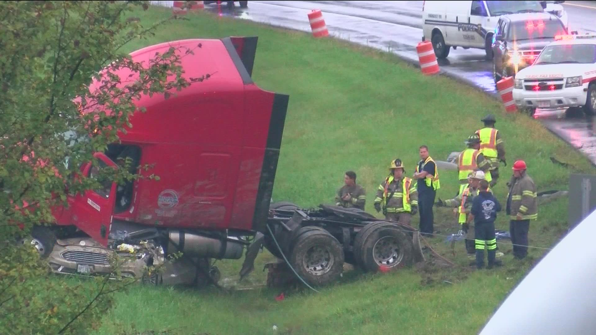 Authorities say the truck driver who caused a fatal crash on I-75 was watching a movie while driving.