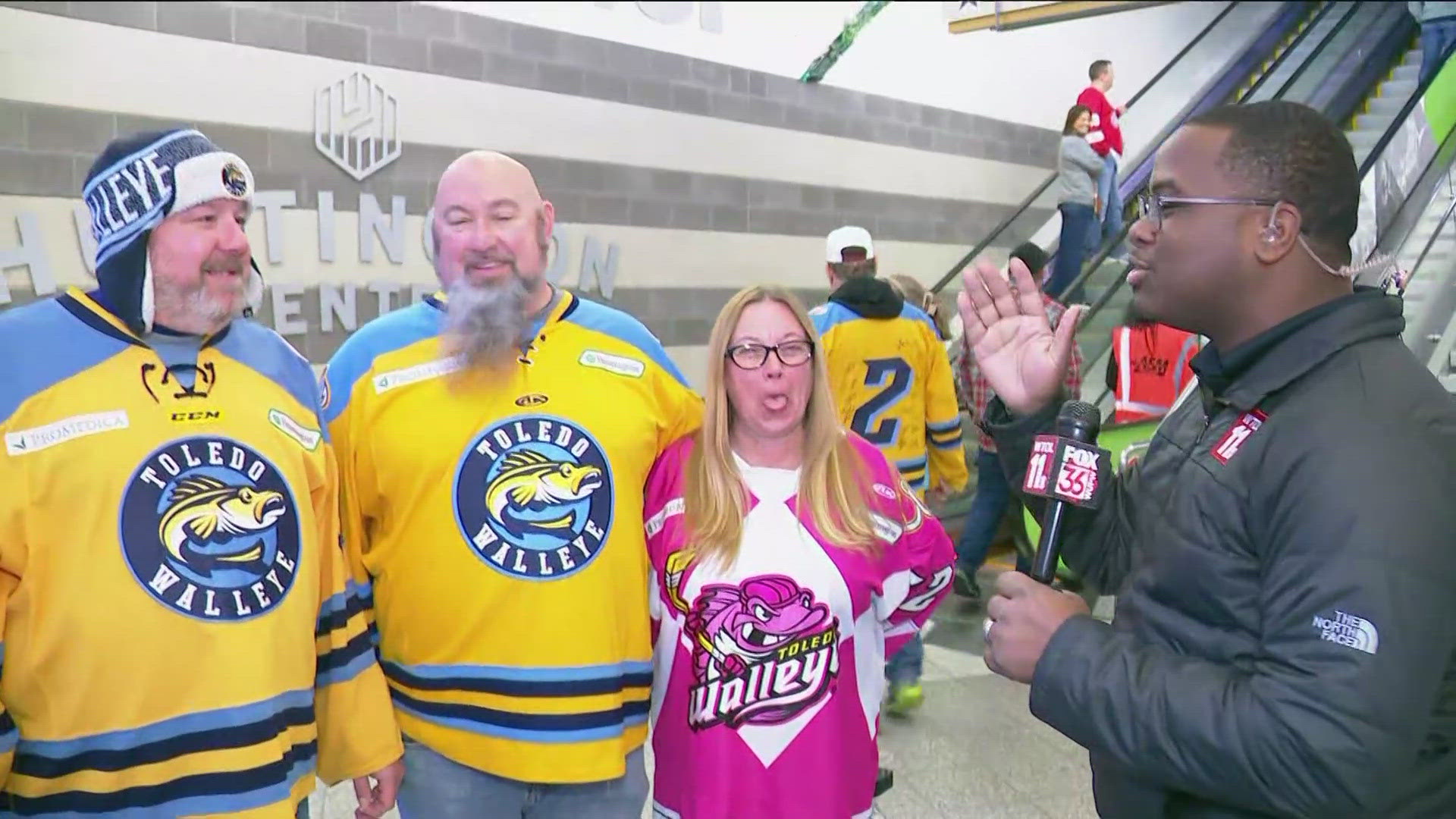 WTOL 11's Andre Norrils is inside the Huntington Center for the pre-game festivities.